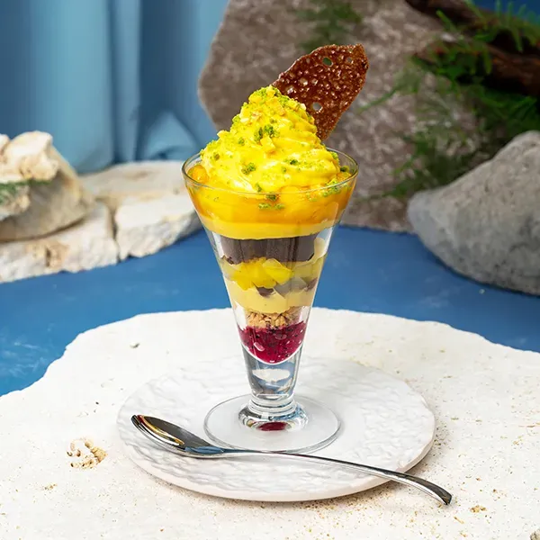 SPA Parfait with Mango, Pineapple, Passion Fruit, & Dragon Fruit 1