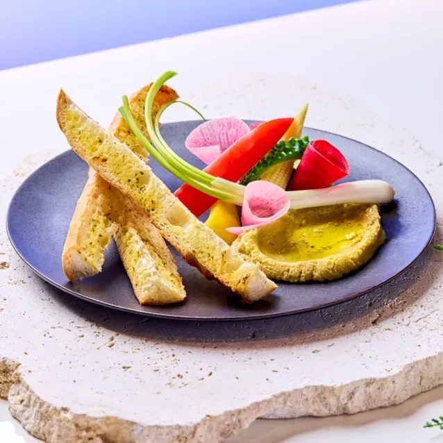 Hummus ~Chickpea Paste with Okinawan Vegetables~ 1