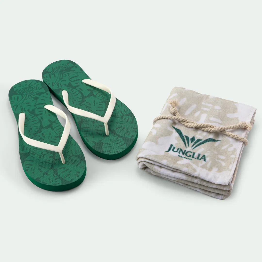 Beach sandals with towel(2 types) 1